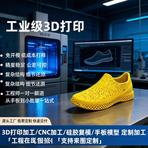 High-precision nylon SLS 3D printed cushioning integrated shoe mold prototype, sample production based on provided drawings