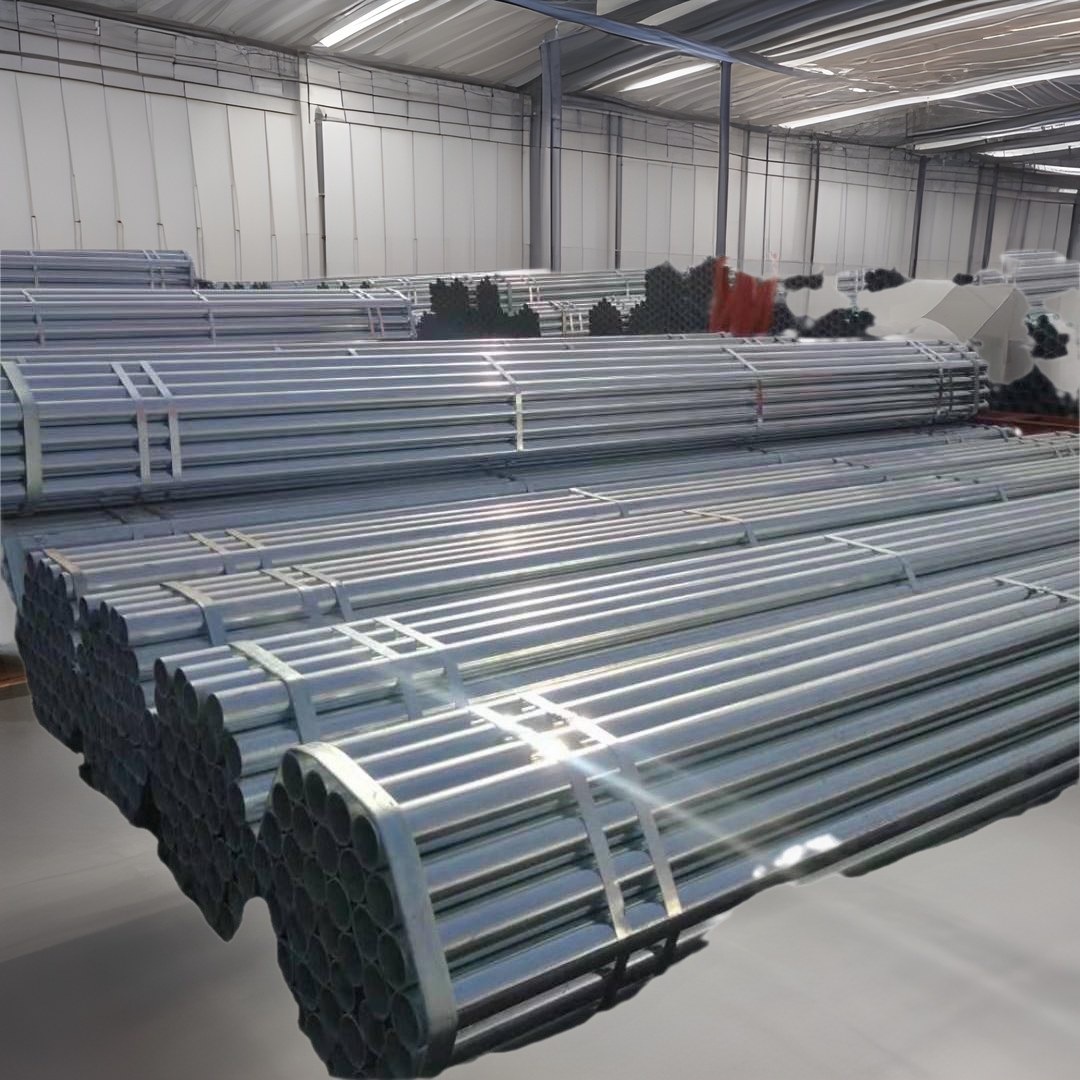 热镀锌管圆管钢管现货供应切割焊接建筑大棚消防管架子管耐腐蚀