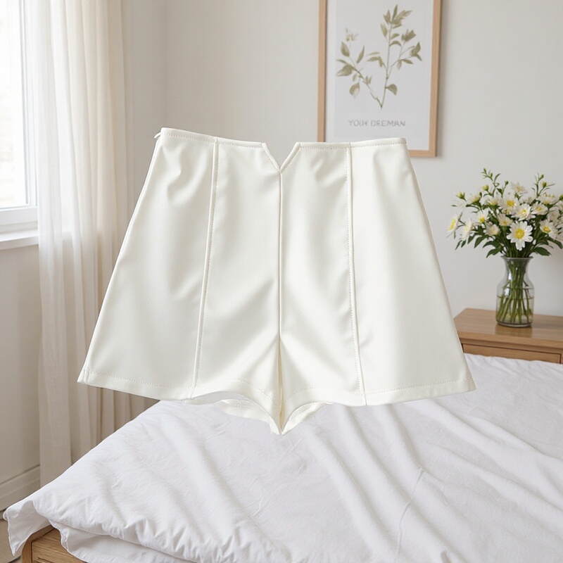 High-Waisted White Shorts for Women, Suitable for Wearing Outside, 2026 Summer New Style, Petite Internet Celebrity Style, Slimming, Tummy Control, A-Line Suit Shorts