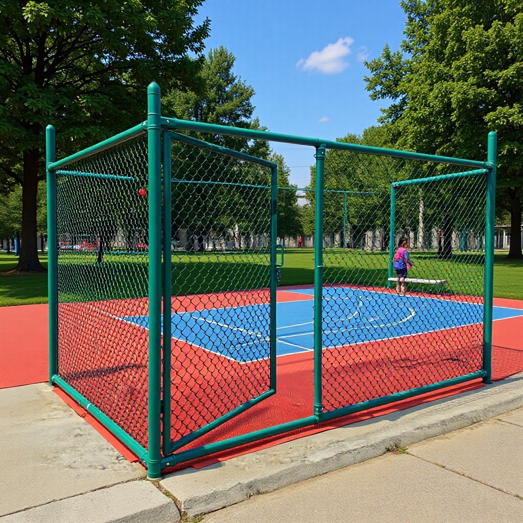 厂家批发体育场围栏网 公园隔离网户外安全勾花防护网护栏