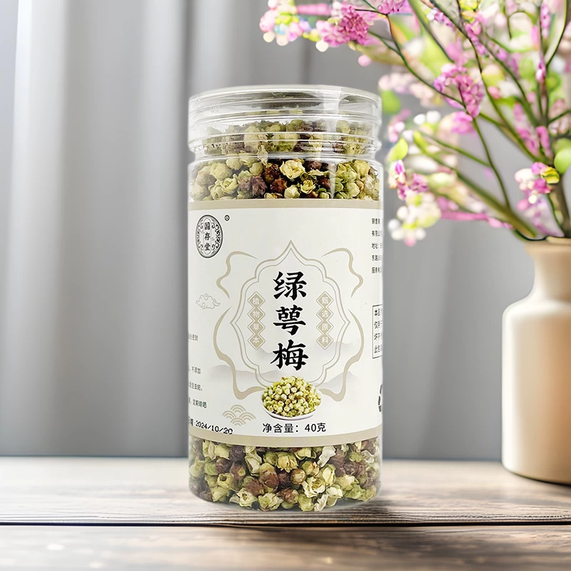 Новые цветы белой сливы зеленые чашечки сливы 40 г зеленого чая сливы