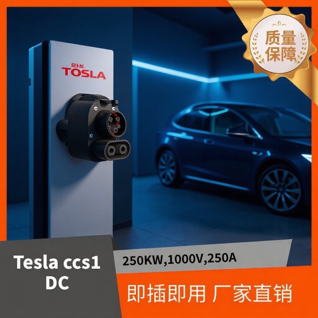 特斯拉美标充电直流转接头NACS TO CCS1适配器快充台湾北美地区