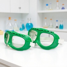 海绵护目镜风镜防风沙玻璃镜片绿喷砂防护眼镜喷漆专用透气