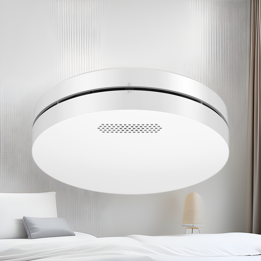Graffiti WIFI smart wireless smoke sensor mobile phone APP alarm fire smoke detector photoelectric infrared alarm
