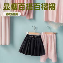 百褶裙女春夏26新款高腰字半身裙显瘦百搭短裙学院女童百褶裙