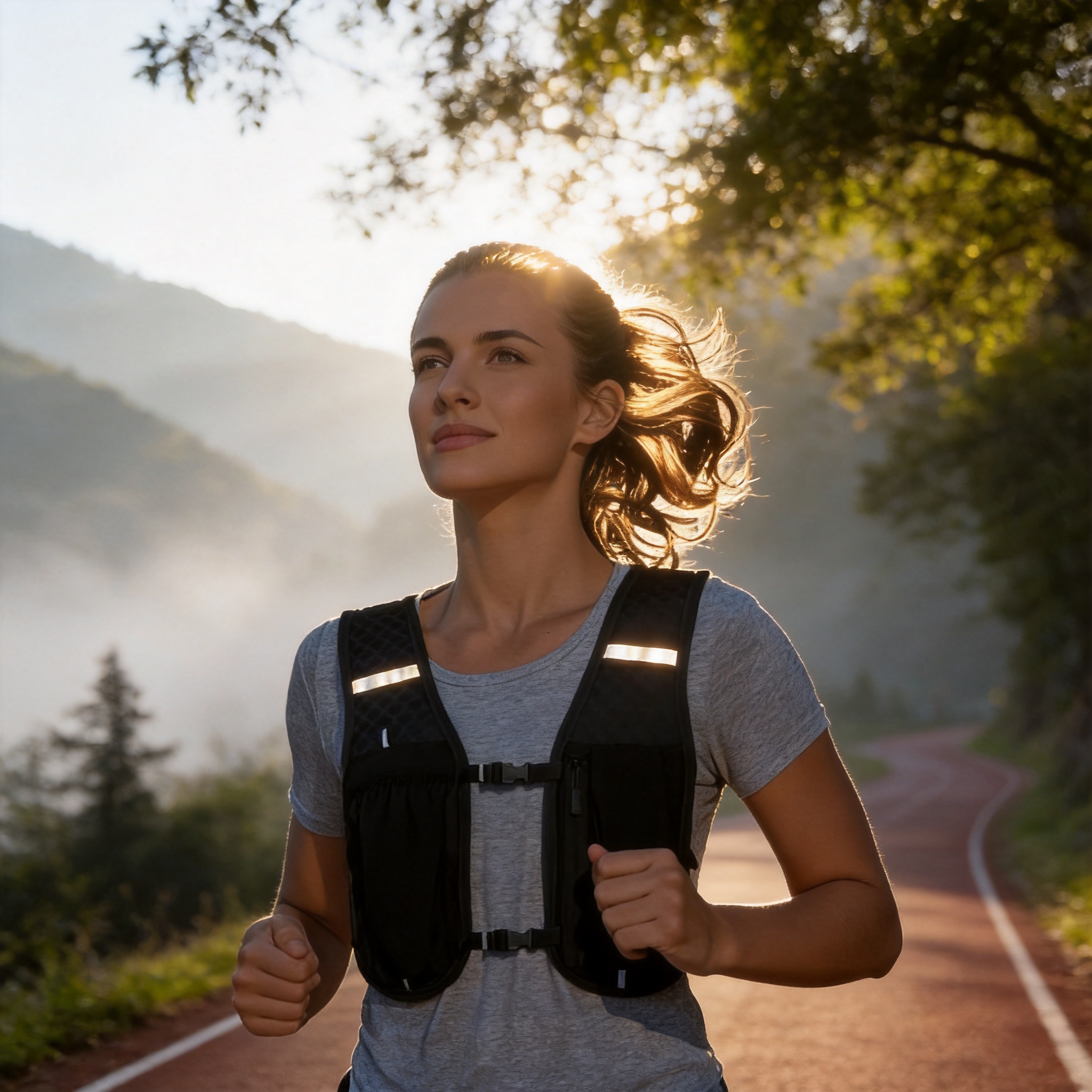 Running Phone Pouch, Outdoor Hiking Vest, Cycling and Hiking Storage Backpack, Water Bottle Bag, Lightweight Sports Bag