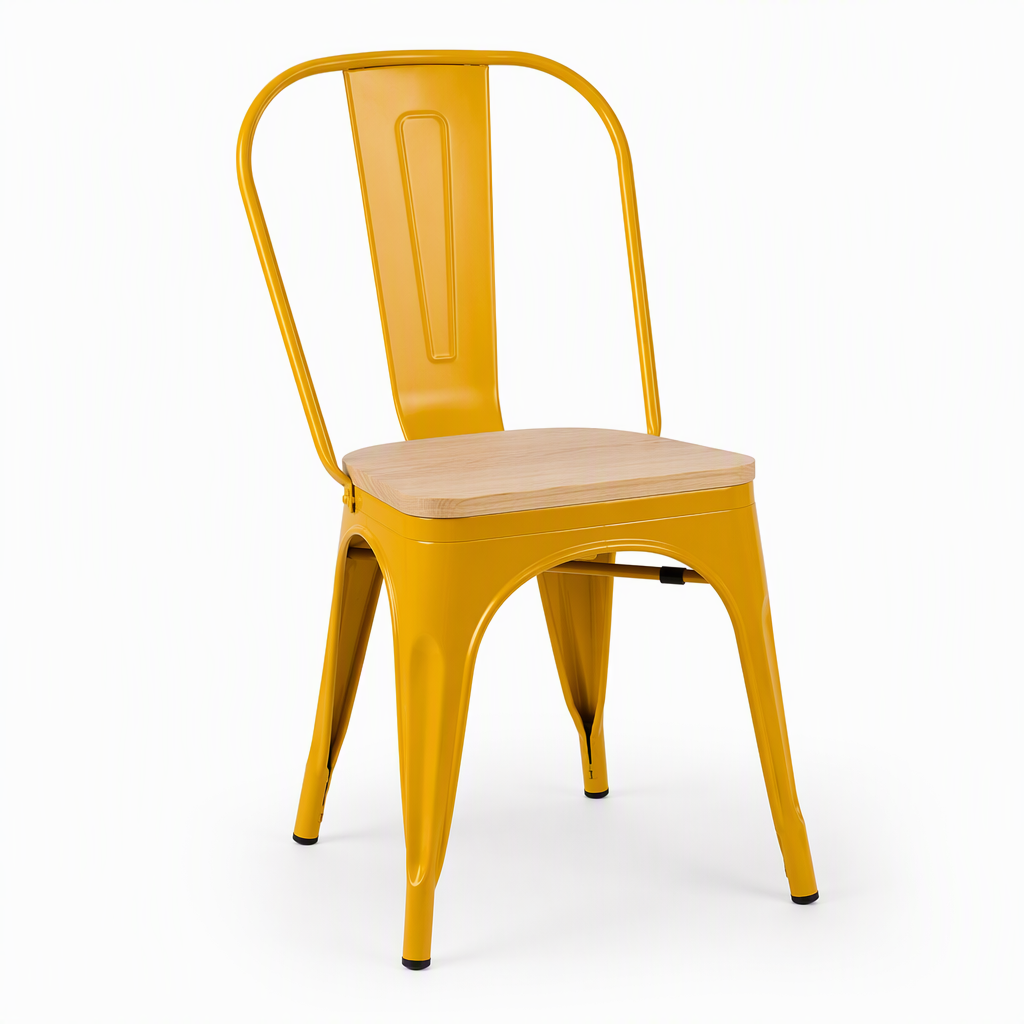 Silla de Comedor con Respaldo para el Hogar de Metal Giratoria Multifuncional para Comedor