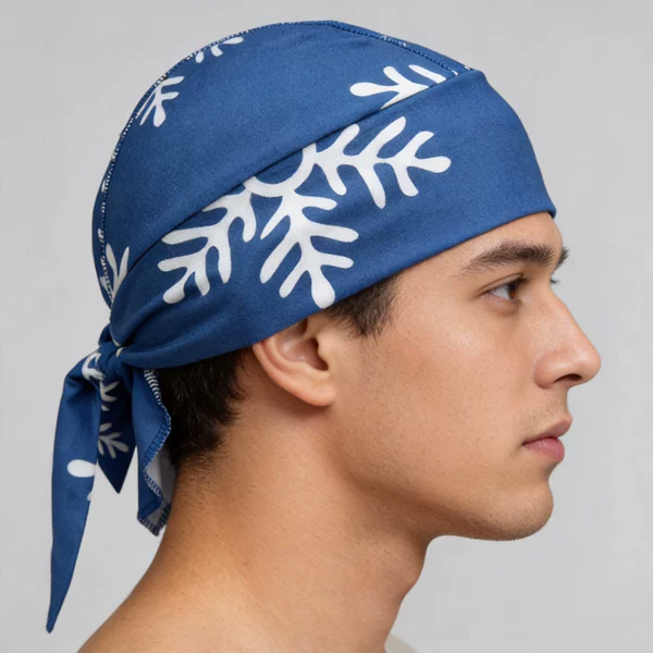 Outdoor Cycling Pirate Hat Quick-Drying Sports Turban Moisture-Wicking Breathable Sun Protection Hood Pirate Turban Small Hat