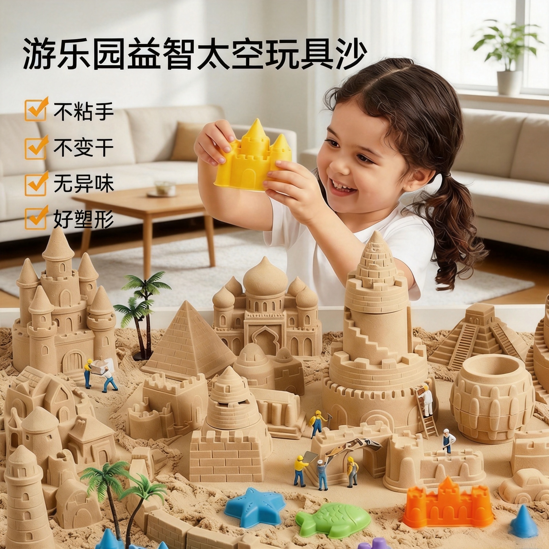 Ibiza Space Toy Sand Amusement Park Children's Magic Sand Non-sticky Early Education Indoor Colored Loose Sand Wholesale