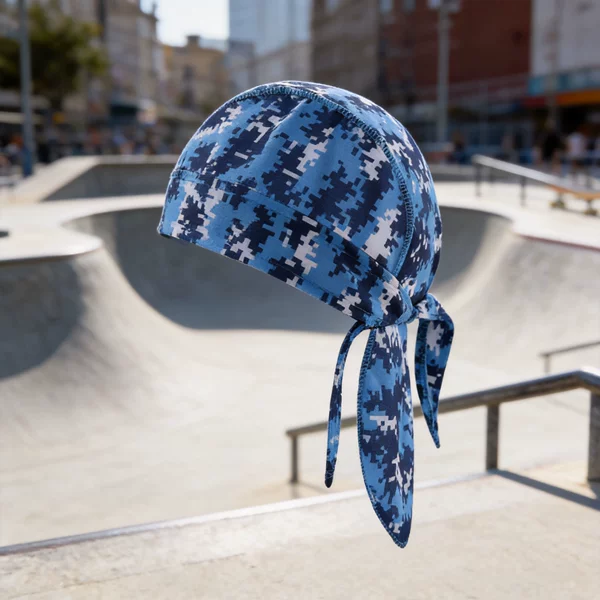 Tapes Mesh Breathable Sweat-Absorbing Riding Cap Four Seasons Hair Cap Hip-Hip-Hop Skateboard Pirate Cap Baotou Cap